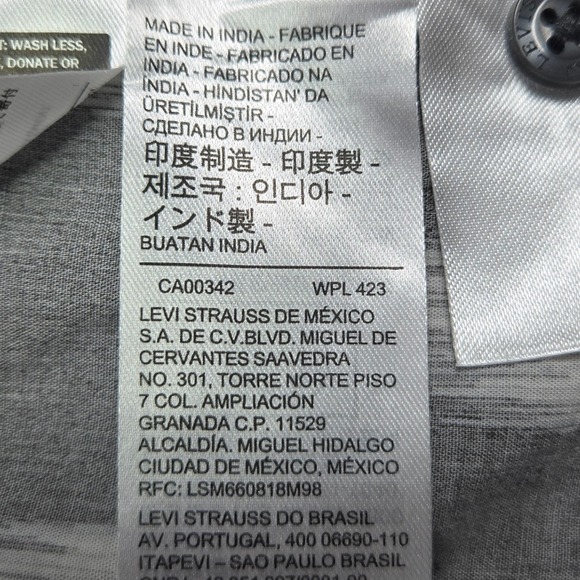 Levi's Ikat Print Relaxed Fit Shirt  Button Down‎  Short Sleeve Mens Large - Picture 6 of 9